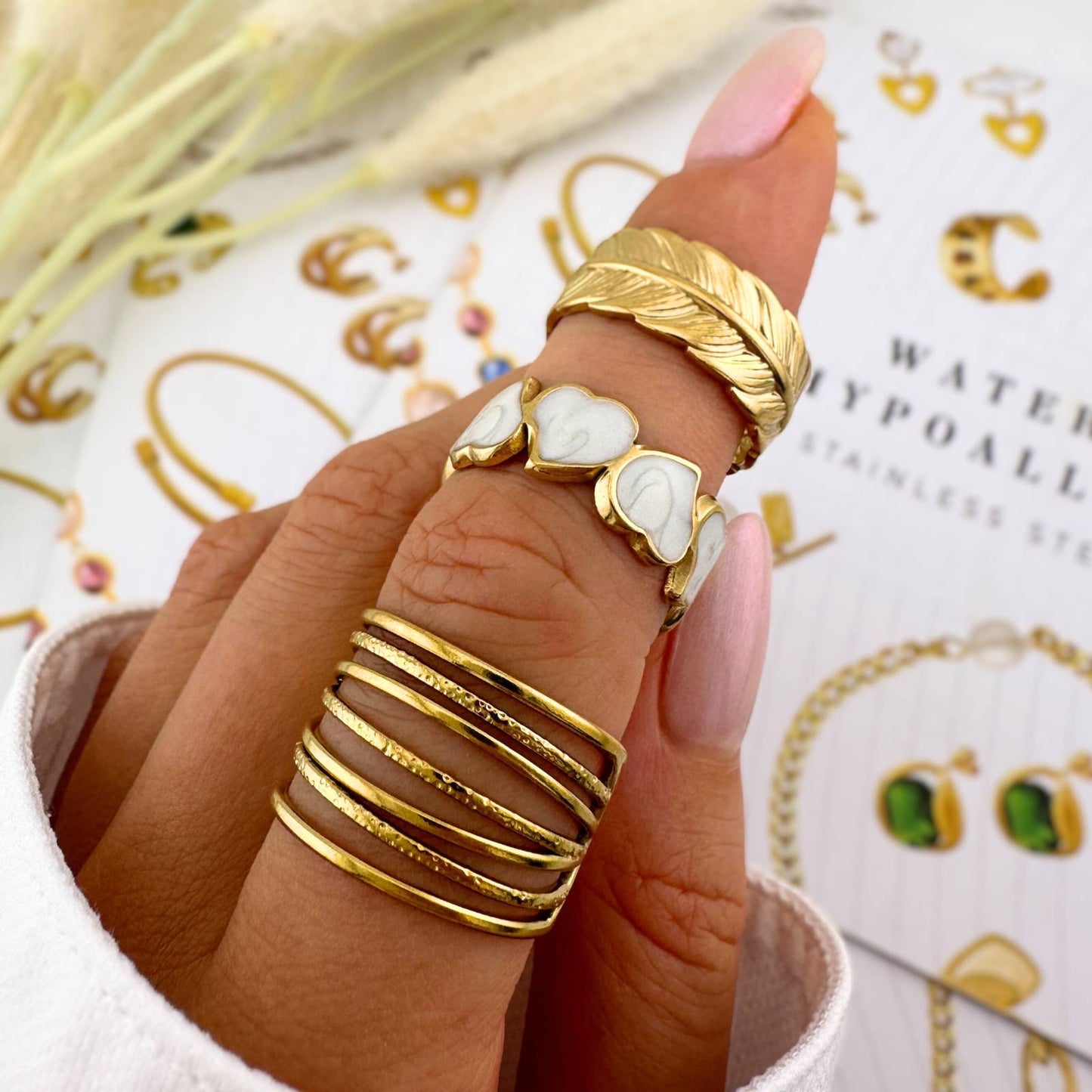 Hjarta hringur - JRJ Skart