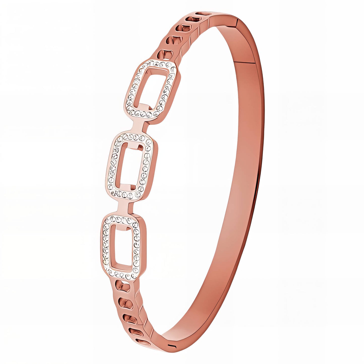 Armband í rosegold lit - JRJ Skart