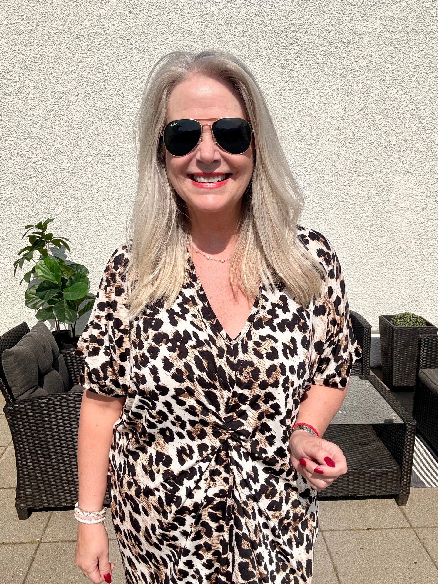 NoName Design - Kjóll í Hlébarðamunstir