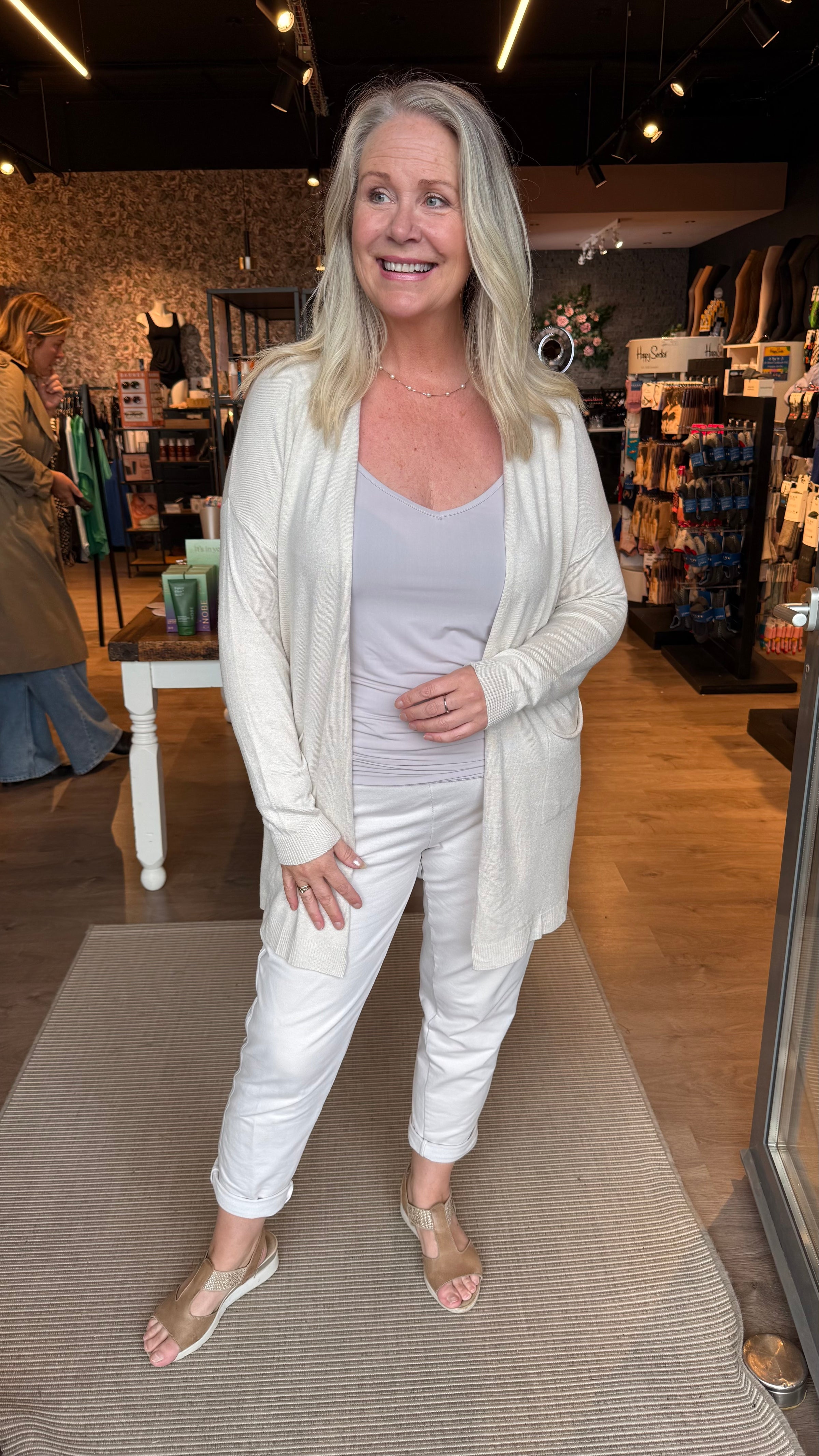 Peysa létt og sumarlegar