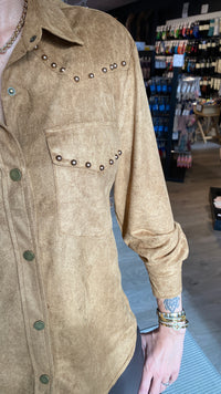 Vegan rúskinsskyrta