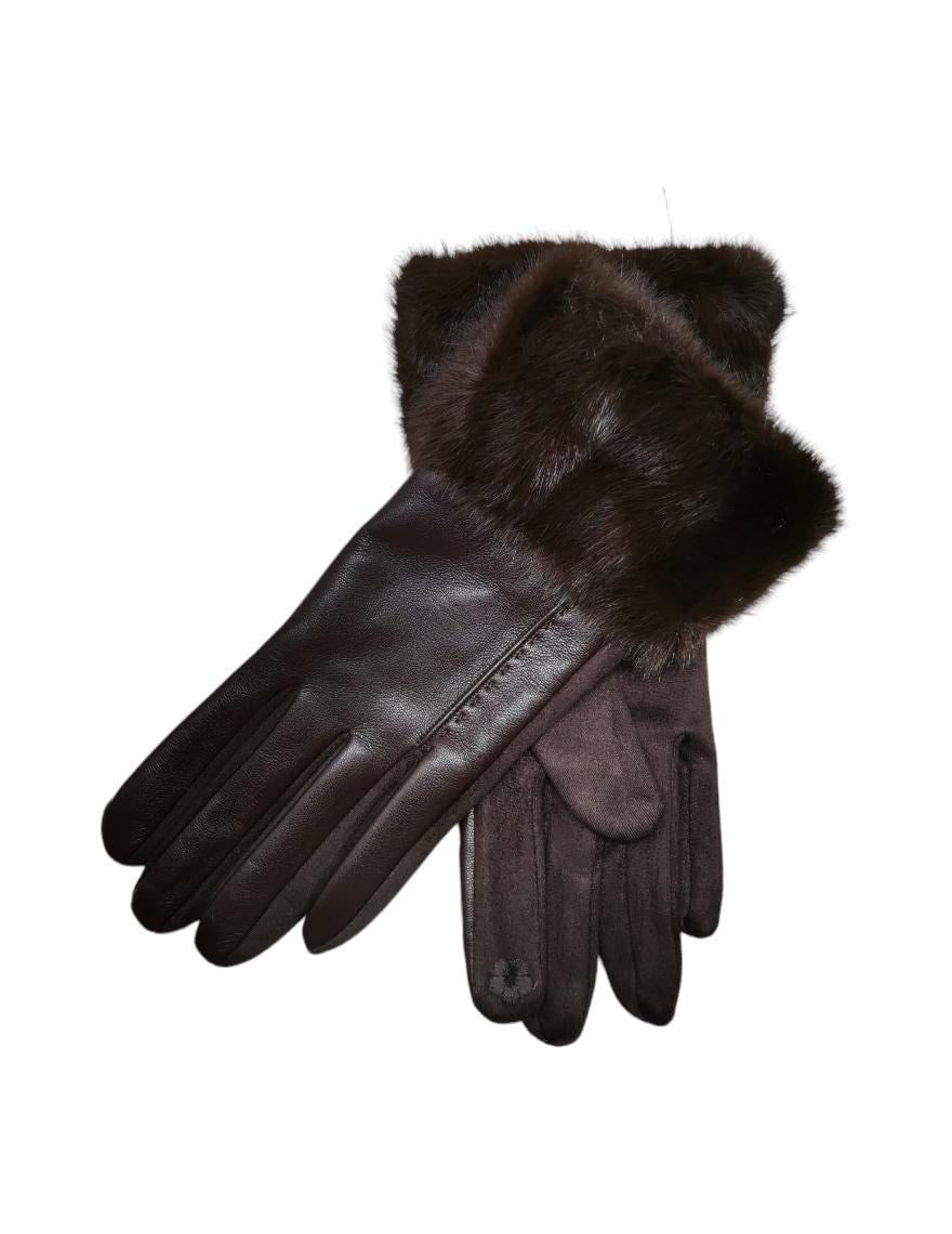 Vegan leður og rúskinn hanskar