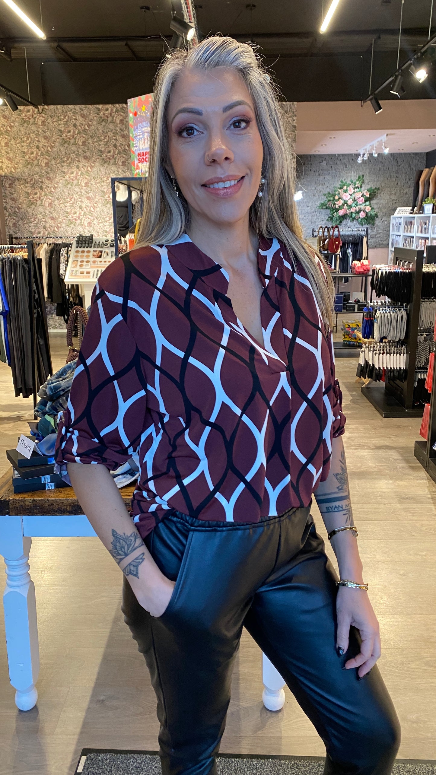 Mæju bolur munstraður