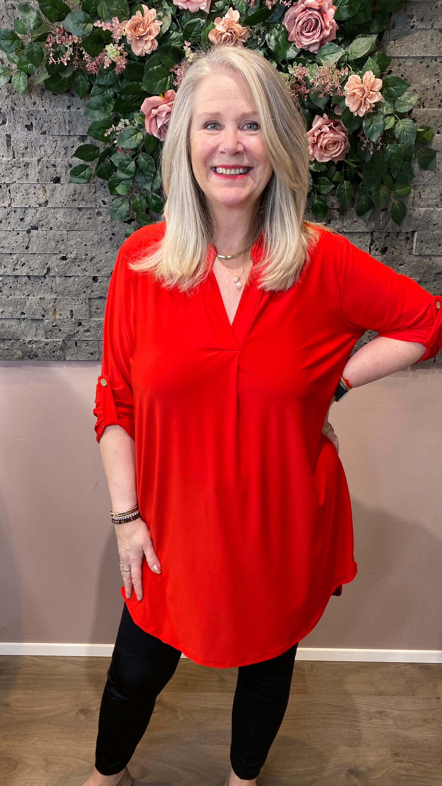 Mæju kjóll - einlitur