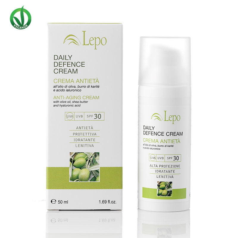 Daily Defence cream með ólifu olíu og shea butter - Lepo