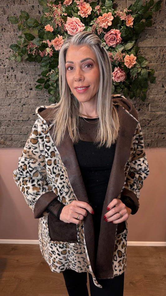 Vegan rúskinn jakki / pels