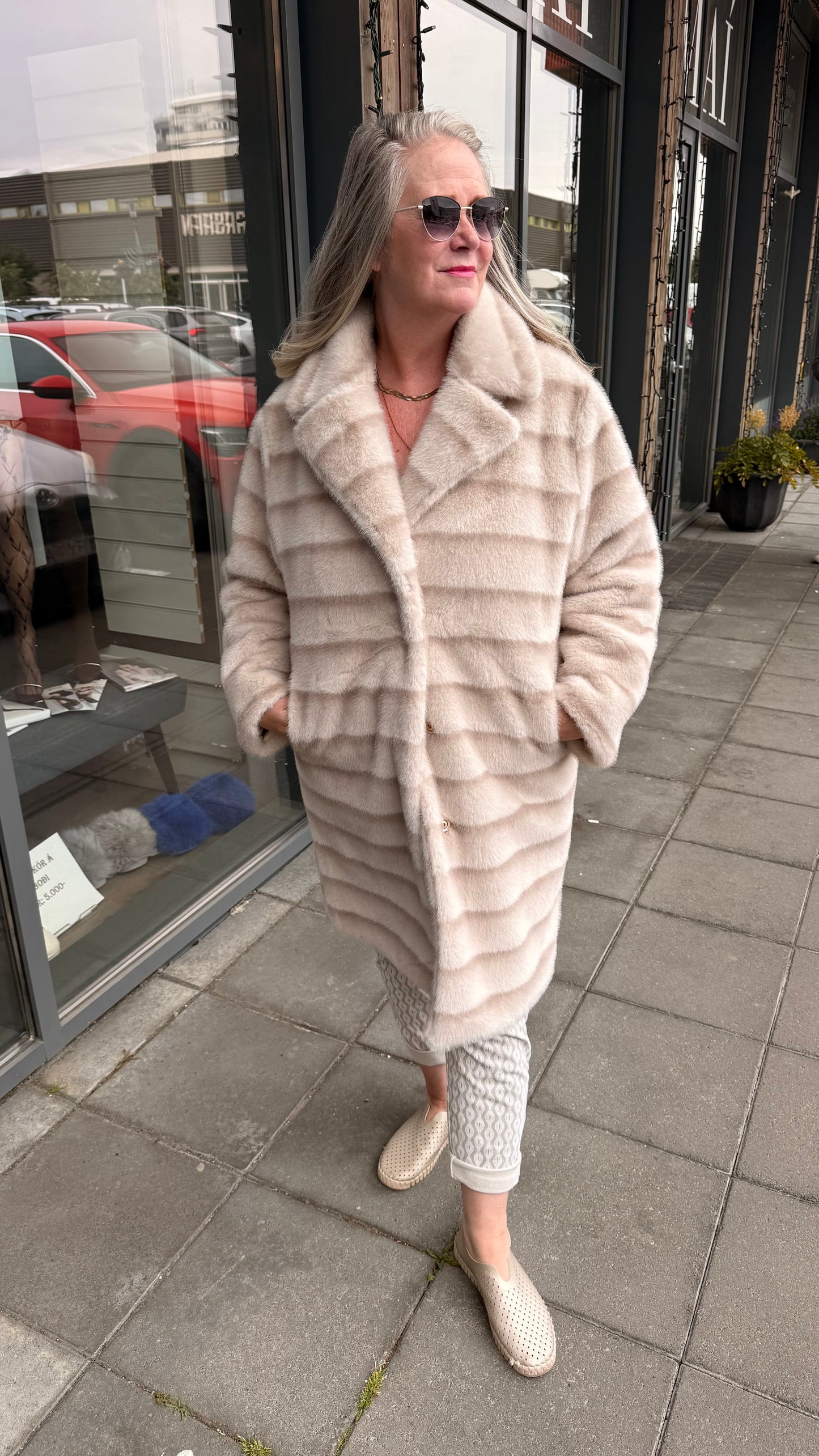 Vegan pels síður beige