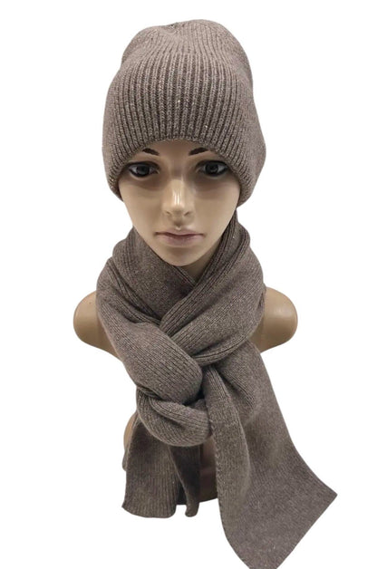 Gjafasett trefill og húfa