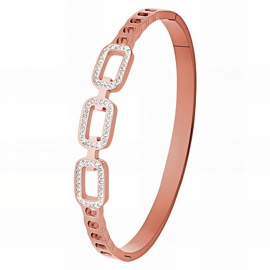 Armband í rosegold lit - JRJ Skart
