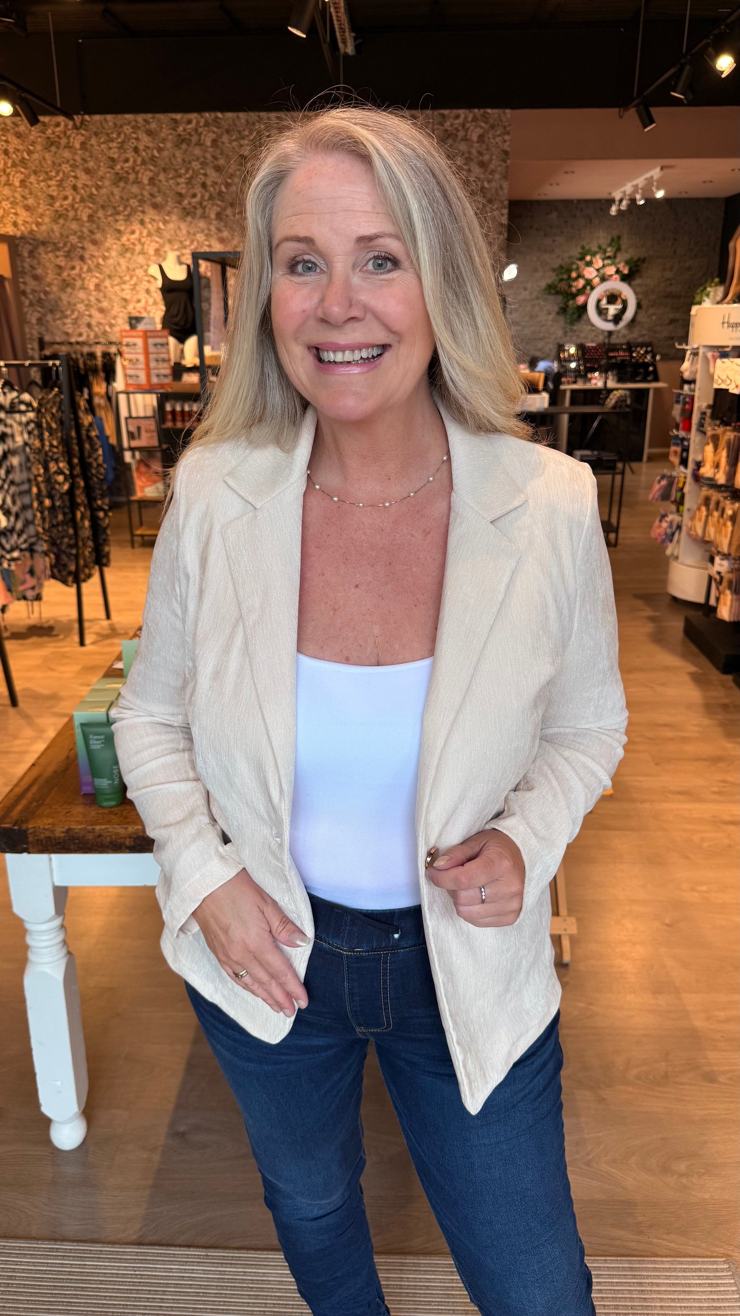 Jakki-klassískur- flauelisáferð-margir litir