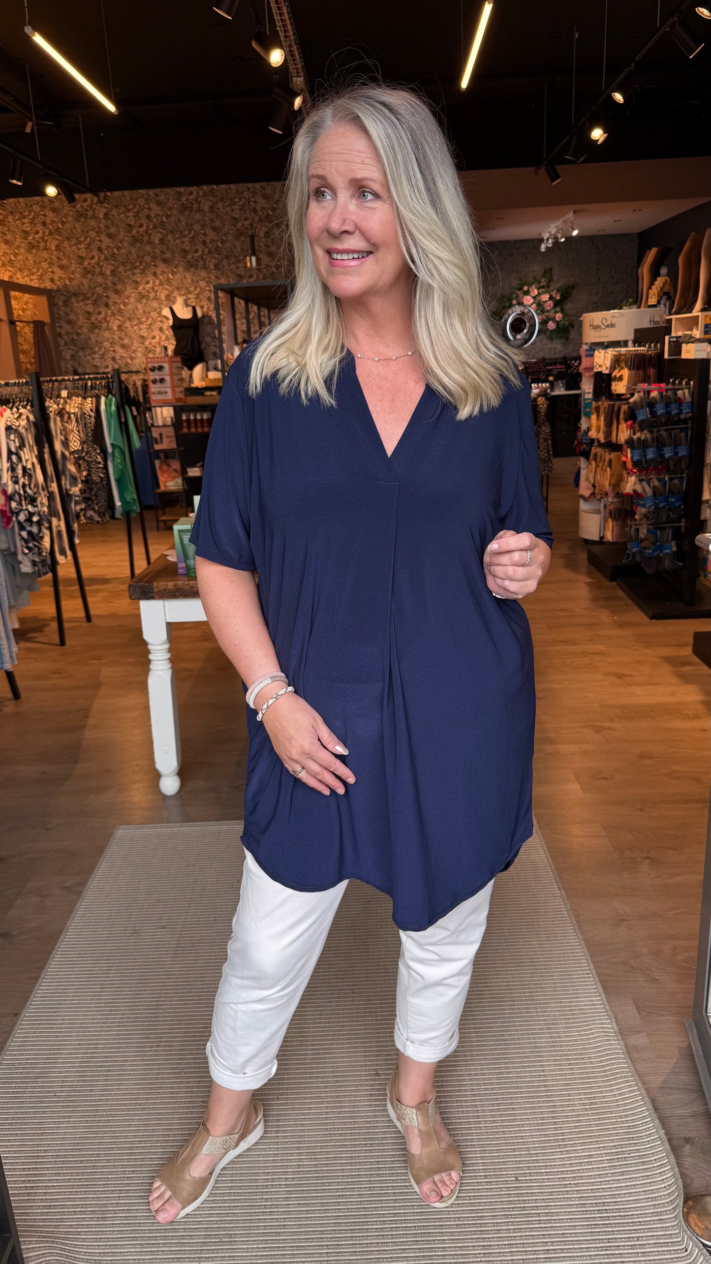 Mæju kjóll - einlitur