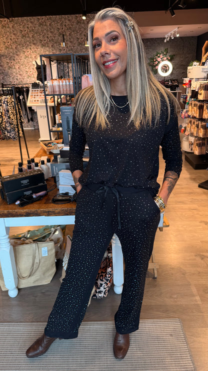 Buxur - Alma með glimmer steinum