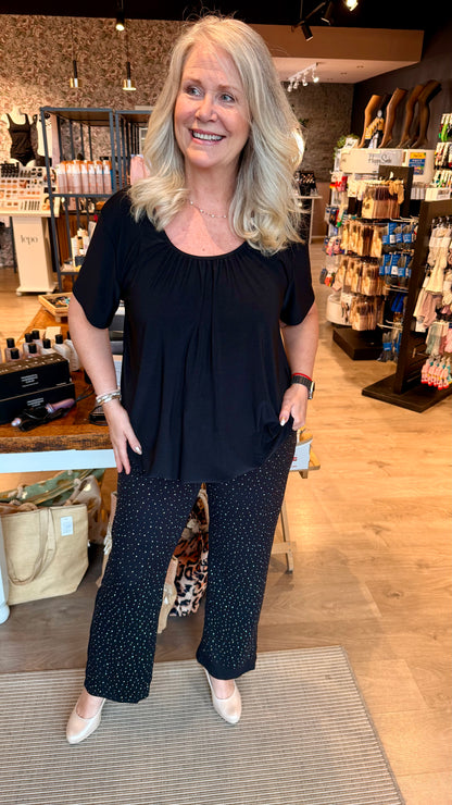 Buxur - Alma með glimmer steinum