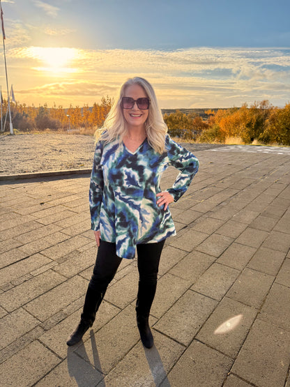 No Name Design - Norðurljósa blússa