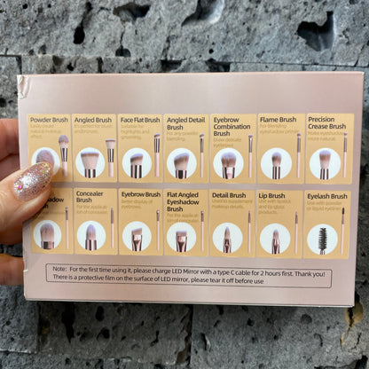 Burstasett með 14 burstum