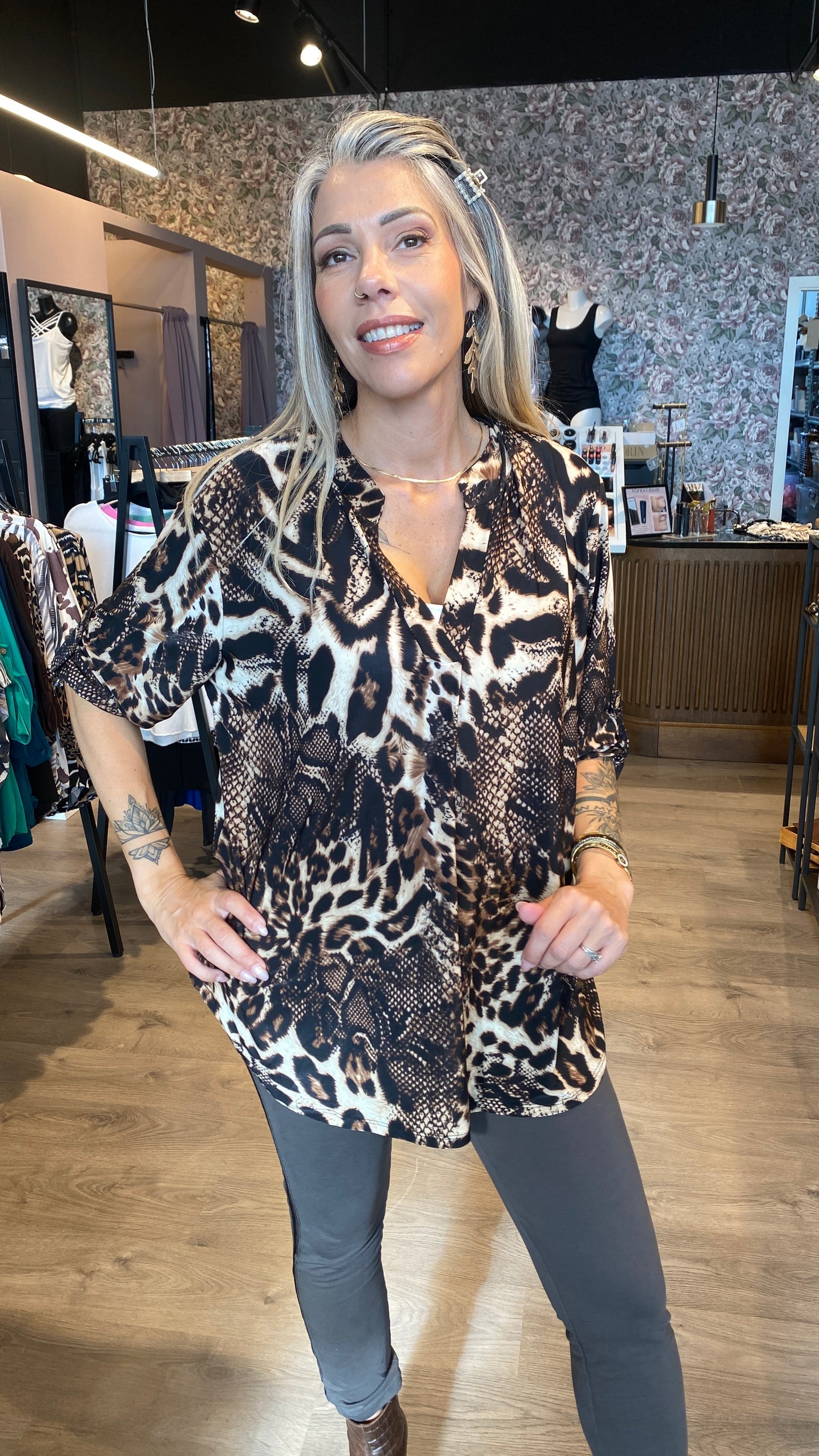 Mæju bolur munstraður