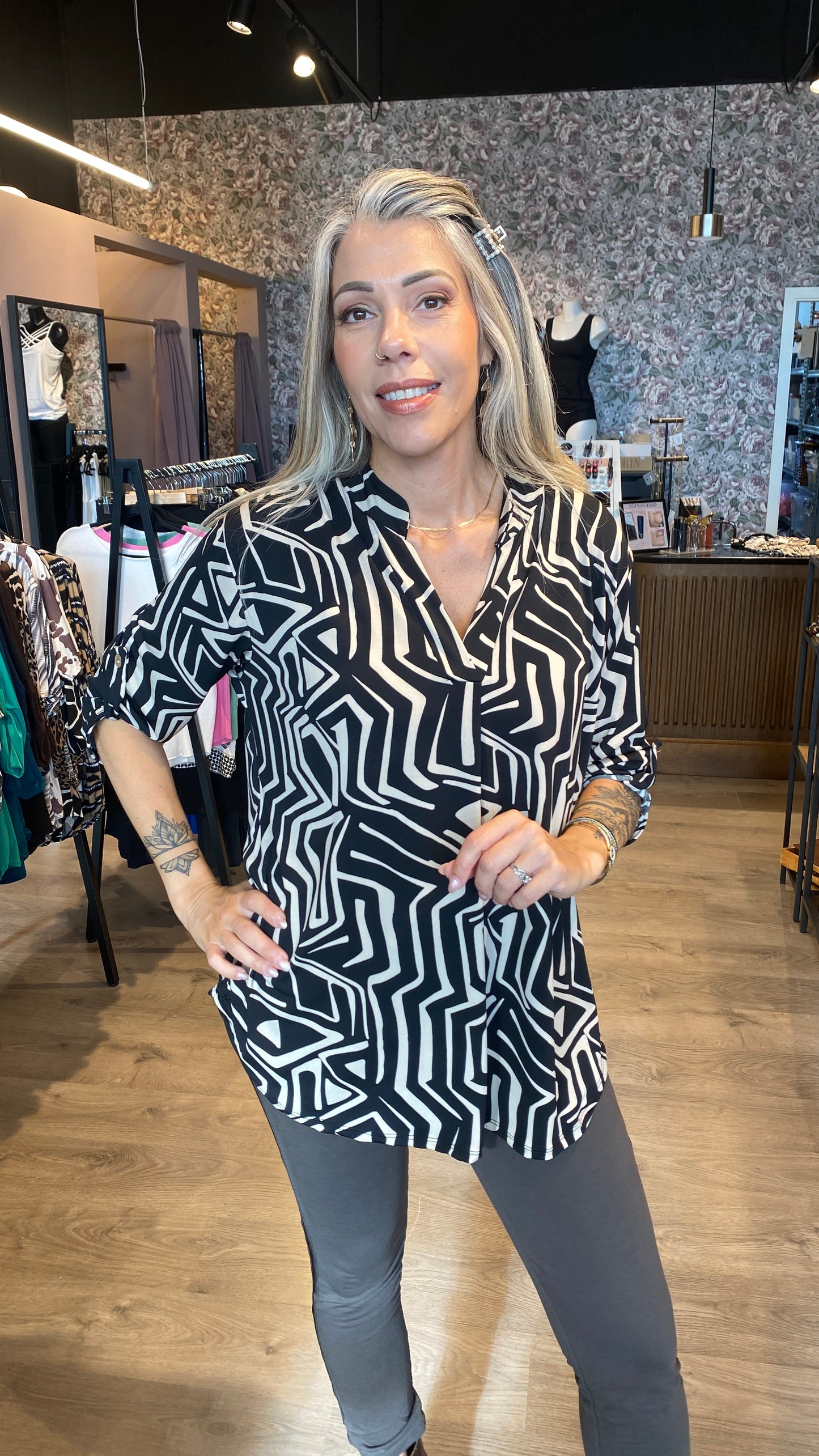 Mæju bolur munstraður