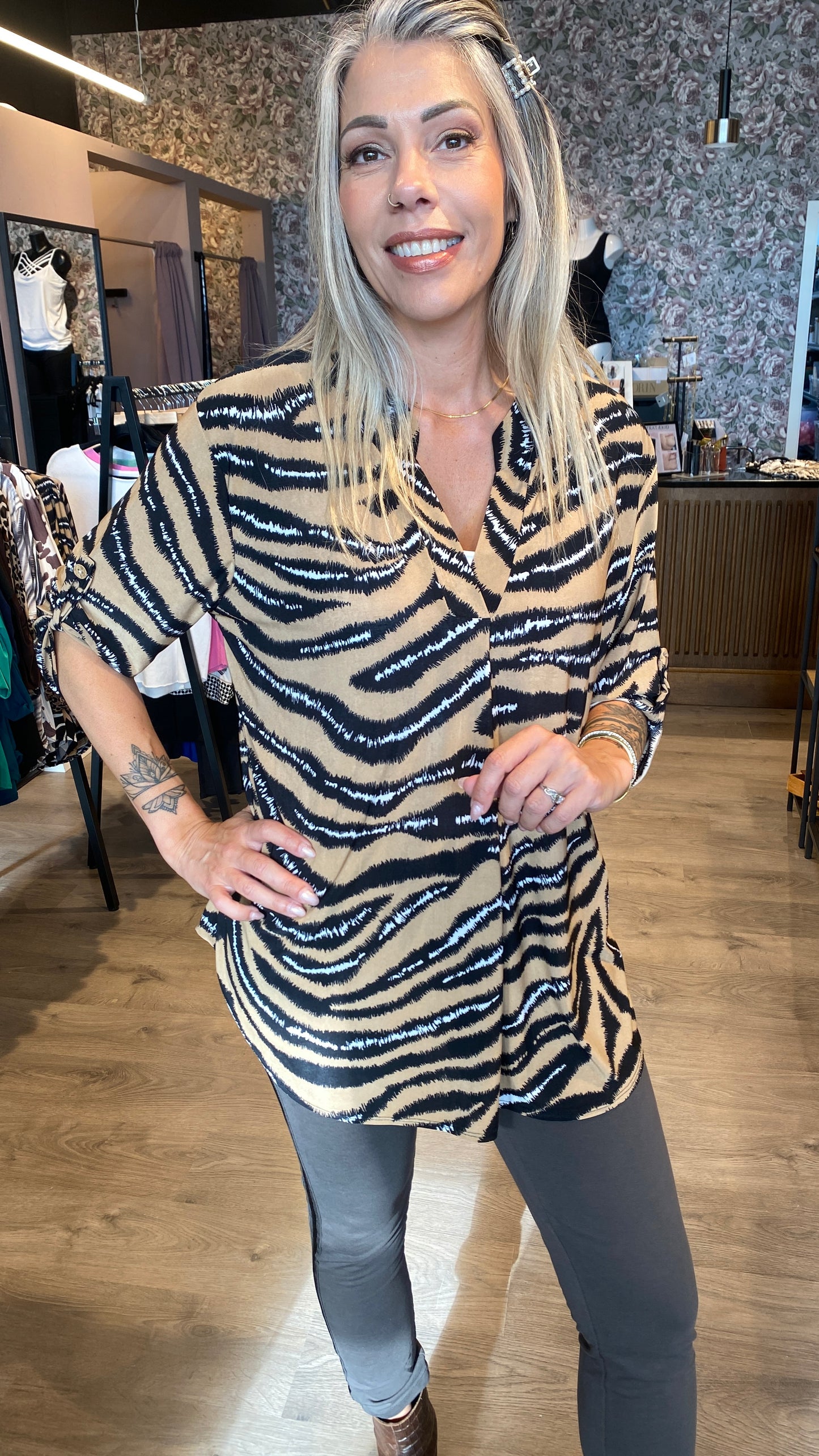 Mæju bolur munstraður