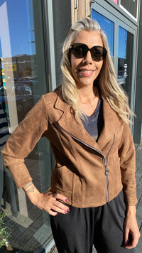 Vegan rúskinn jakki