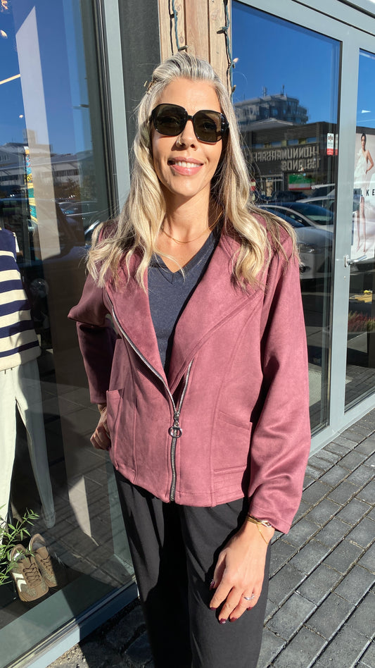 Vegan rúskinn jakki