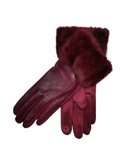 Vegan leður og rúskinn hanskar