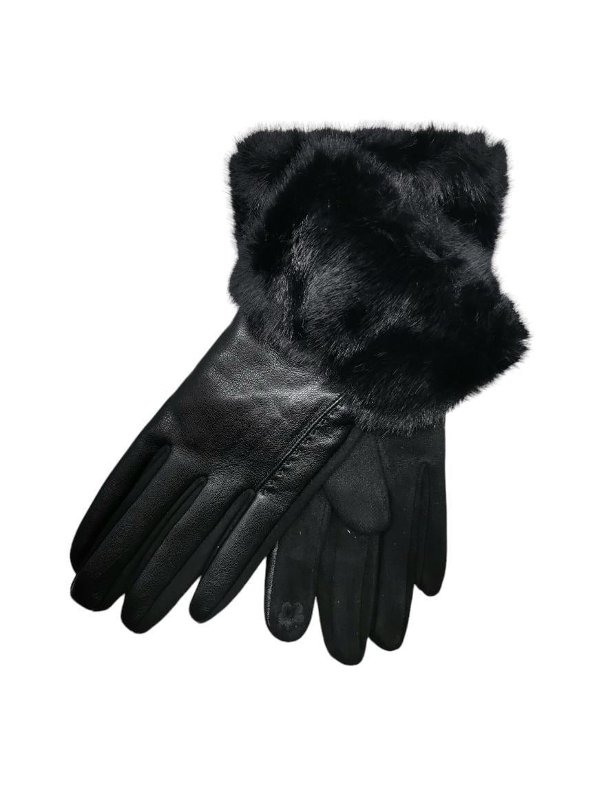 Vegan leður og rúskinn hanskar