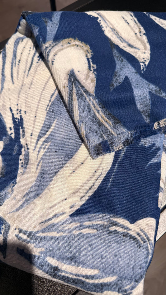 Viscose og ullar slæða