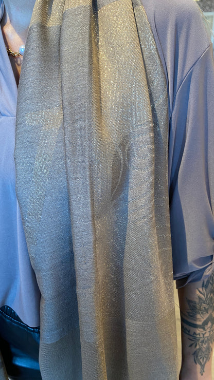 Viscose og silki slæða/trefill