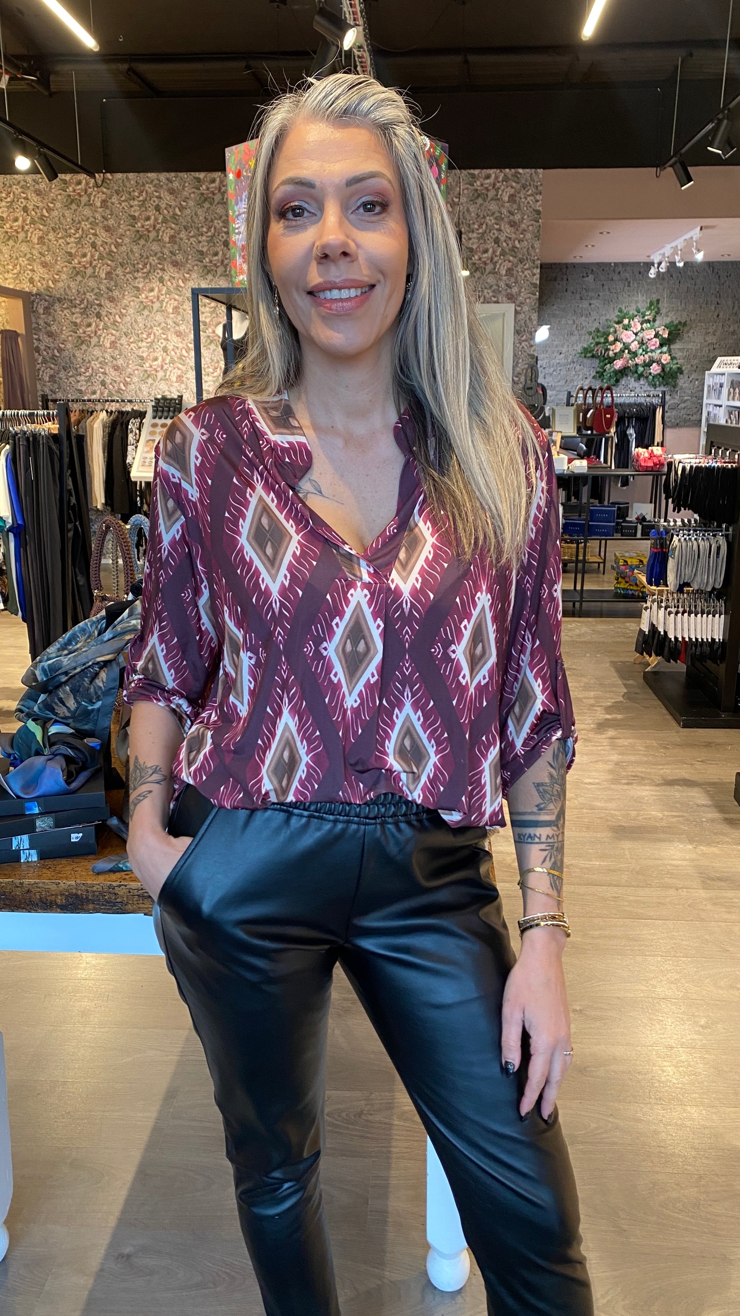 Mæju bolur munstraður