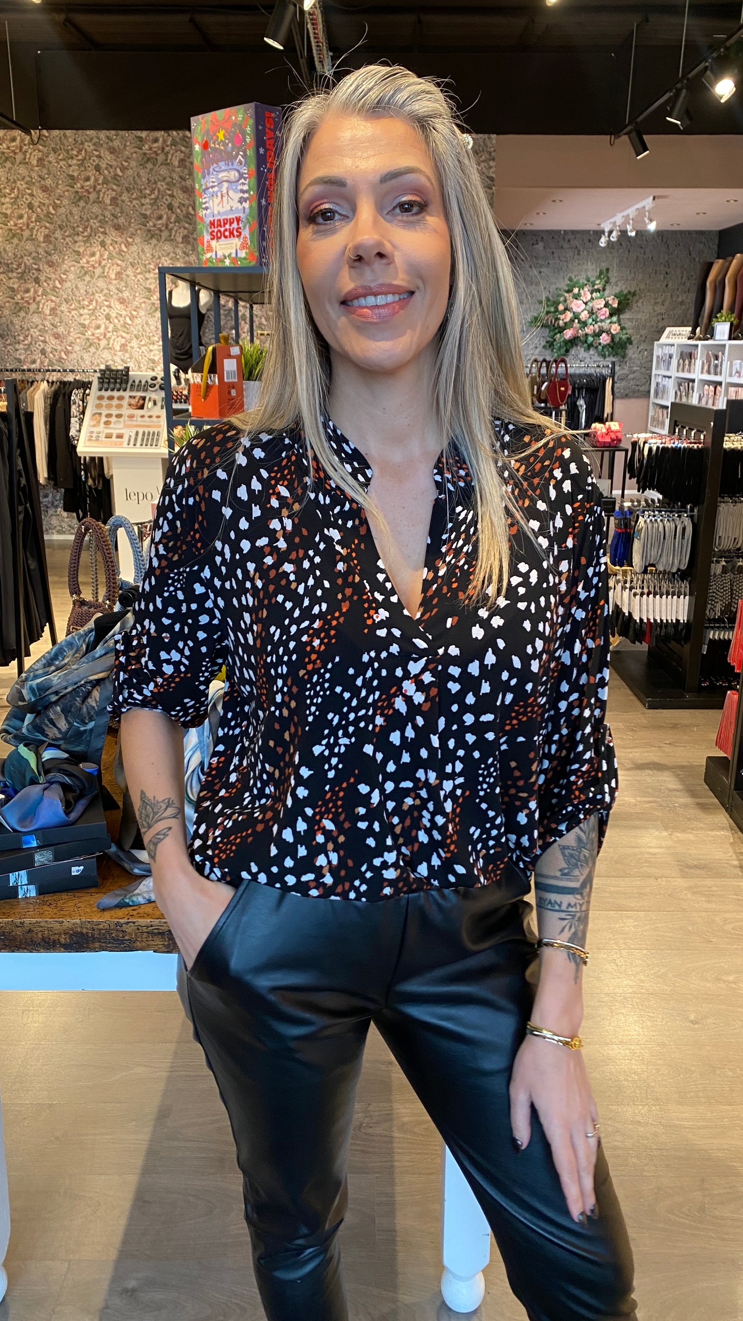 Mæju bolur munstraður