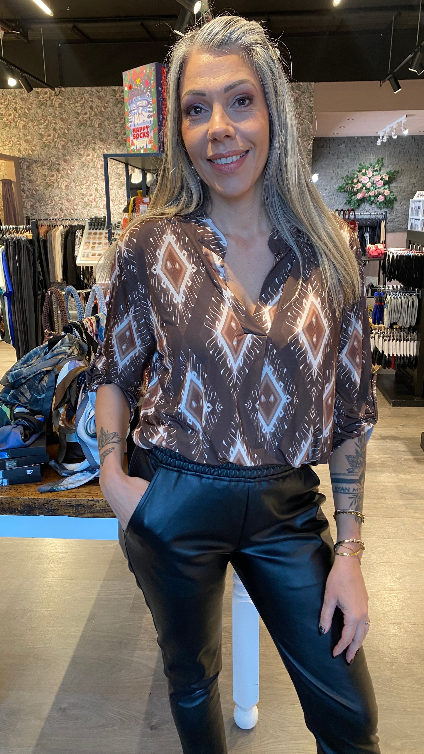 Mæju bolur munstraður