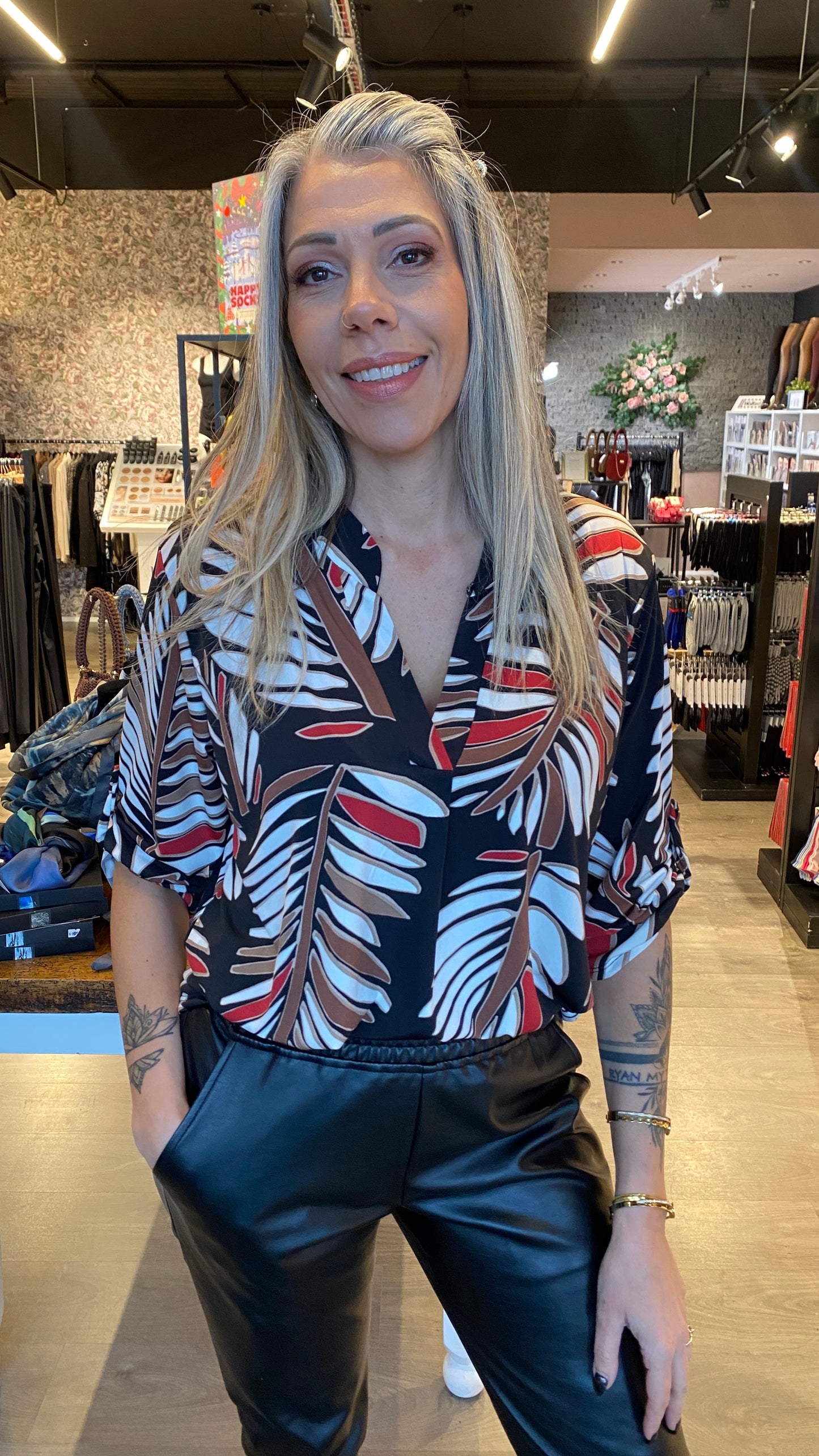 Mæju bolur munstraður