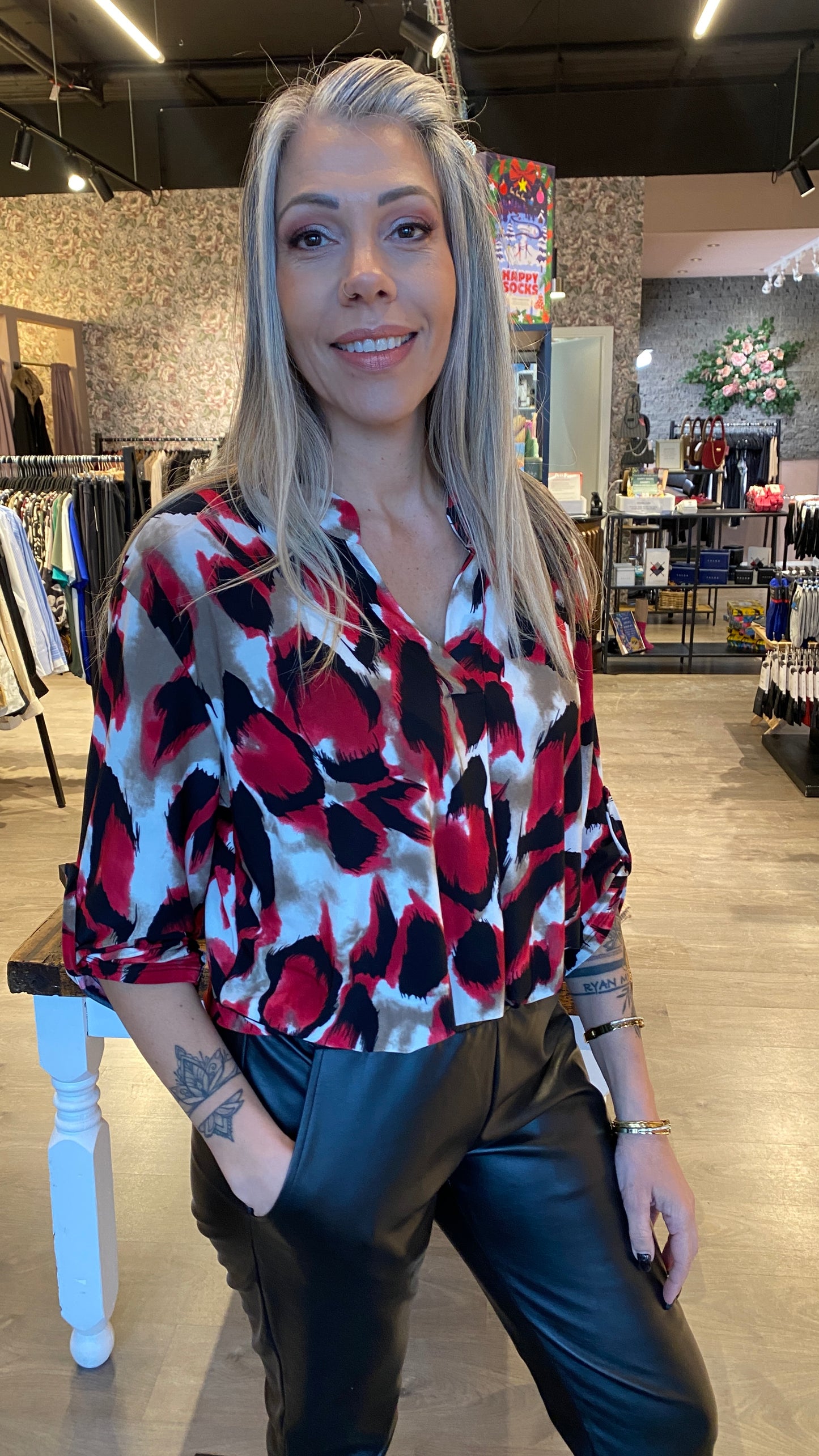 Mæju bolur munstraður