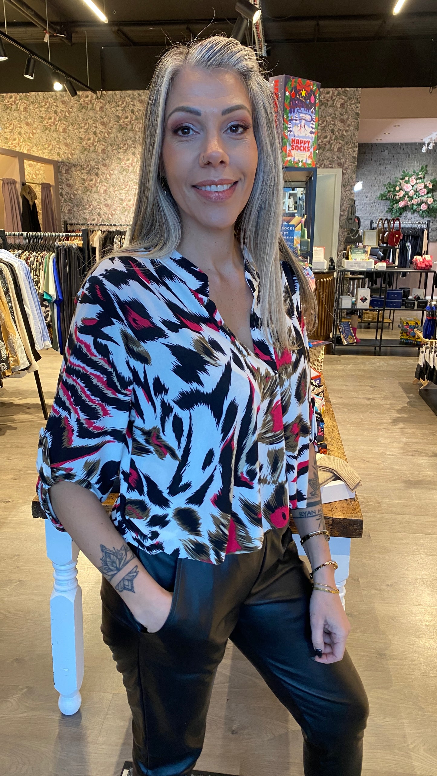 Mæju bolur munstraður