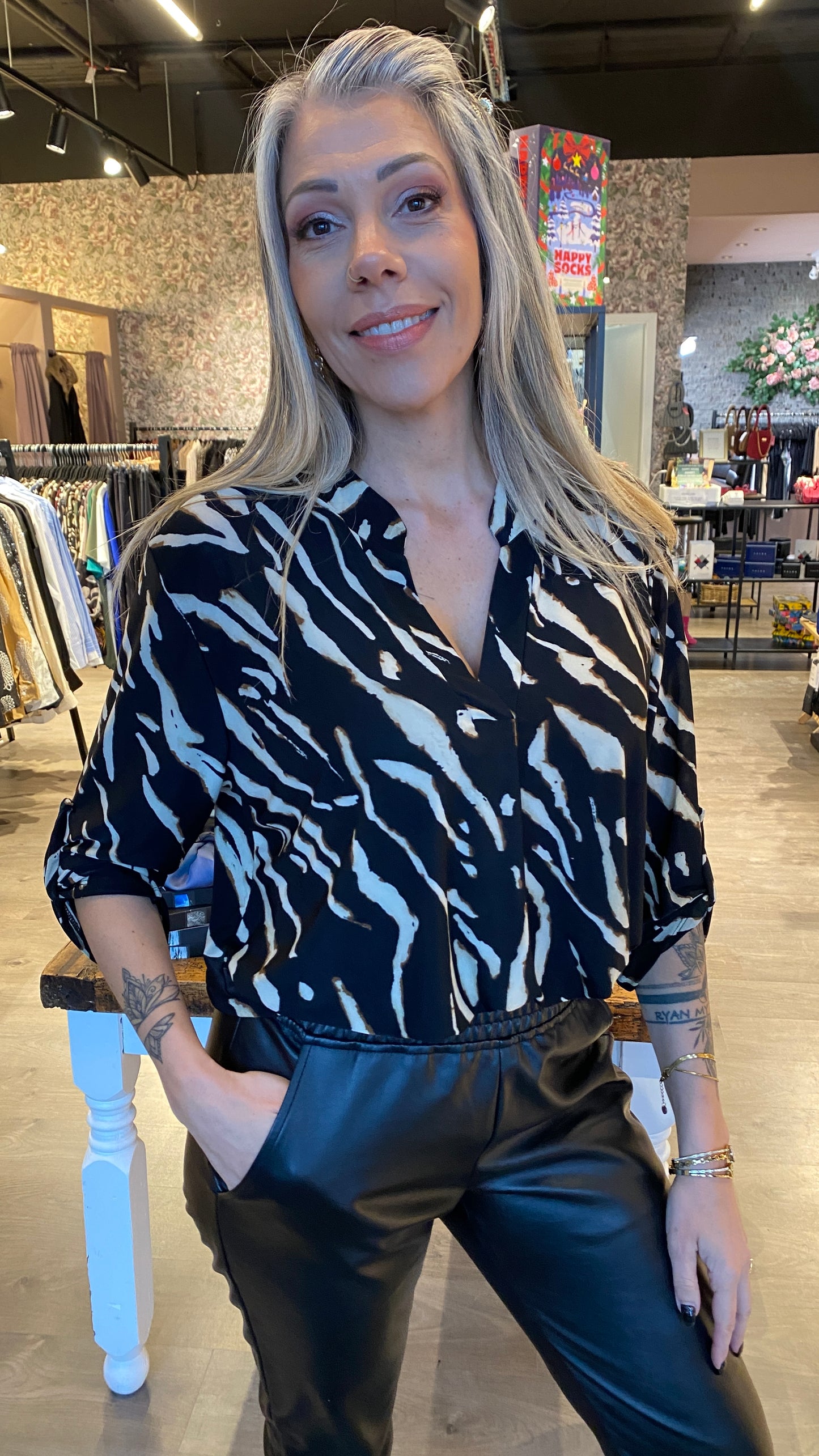 Mæju bolur munstraður