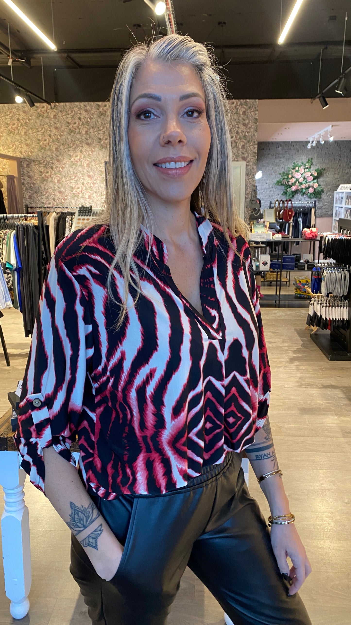 Mæju bolur munstraður