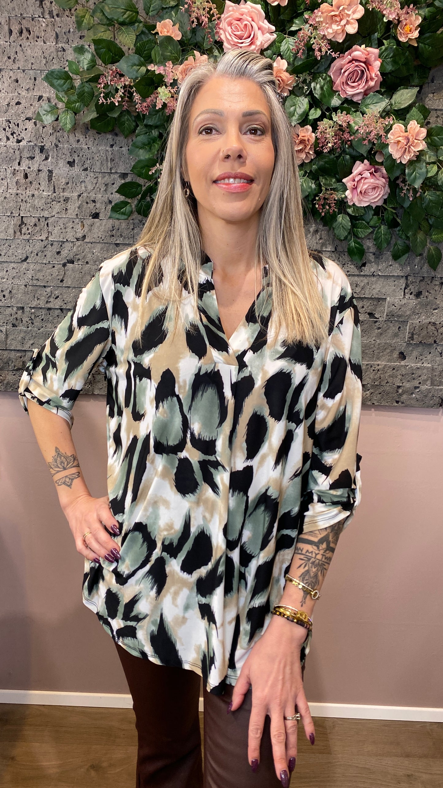 Mæju bolur munstraður