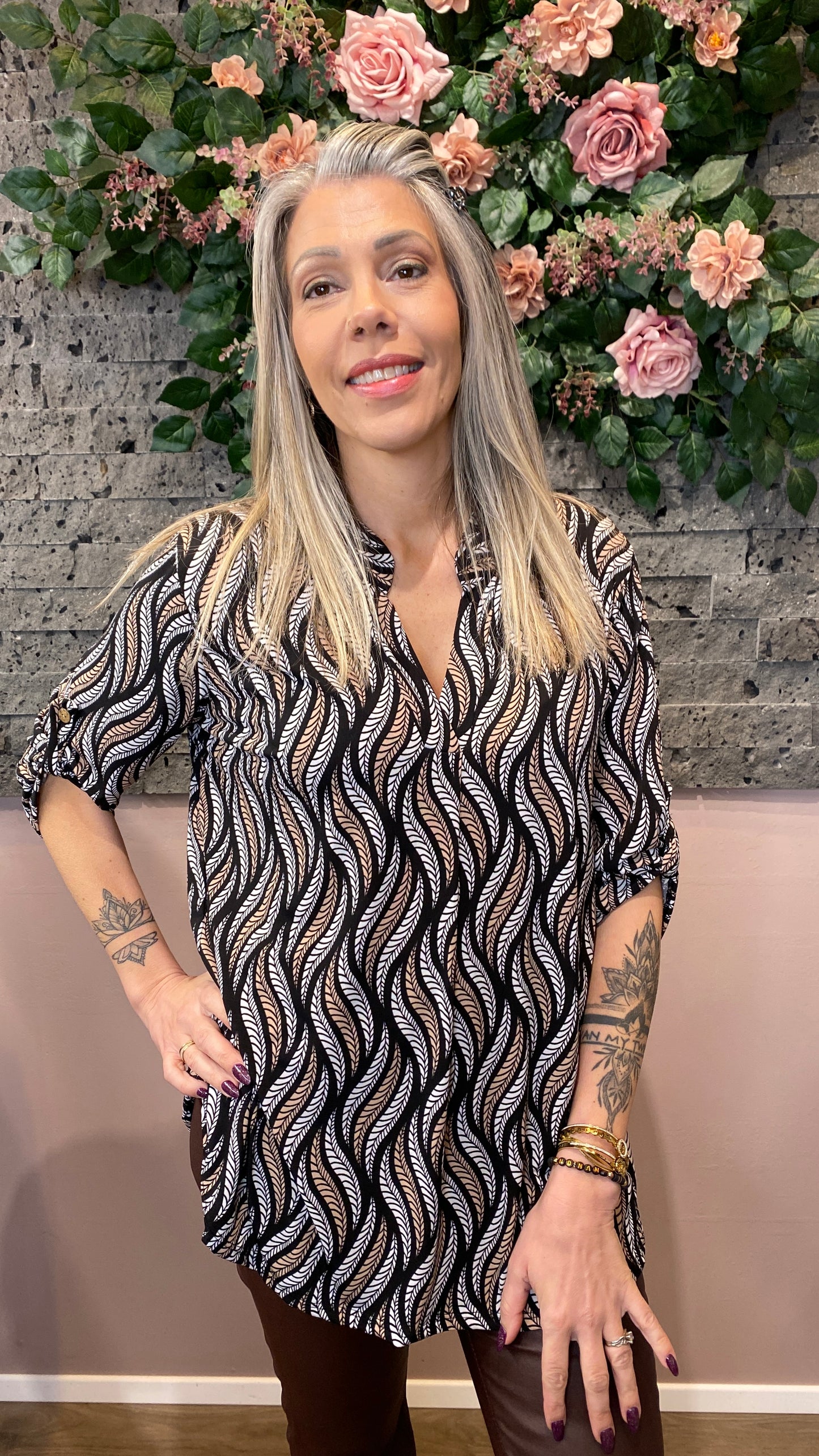 Mæju bolur munstraður