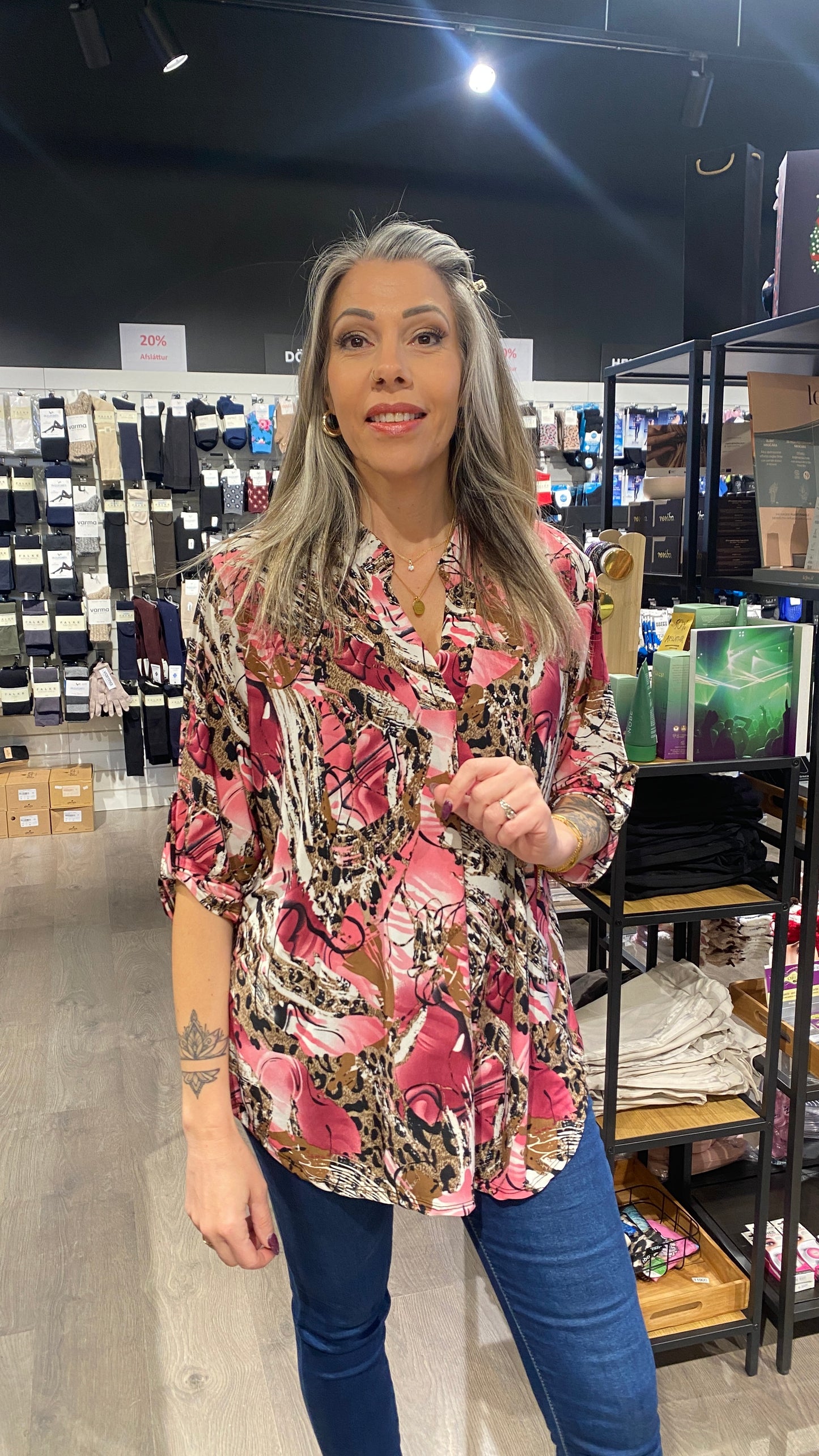 Mæju bolur munstraður