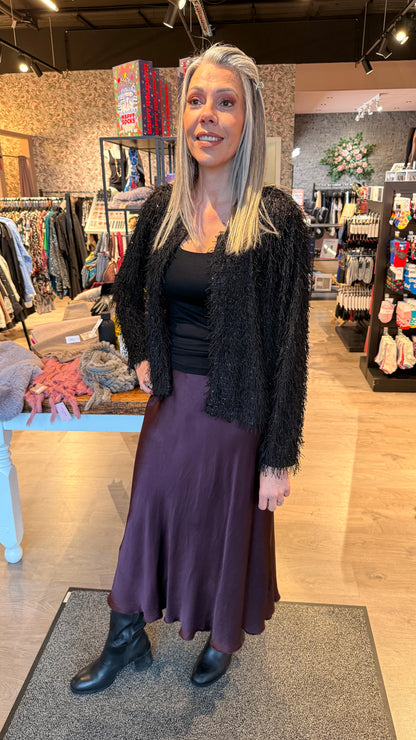 Sparilegur jakki með kögri