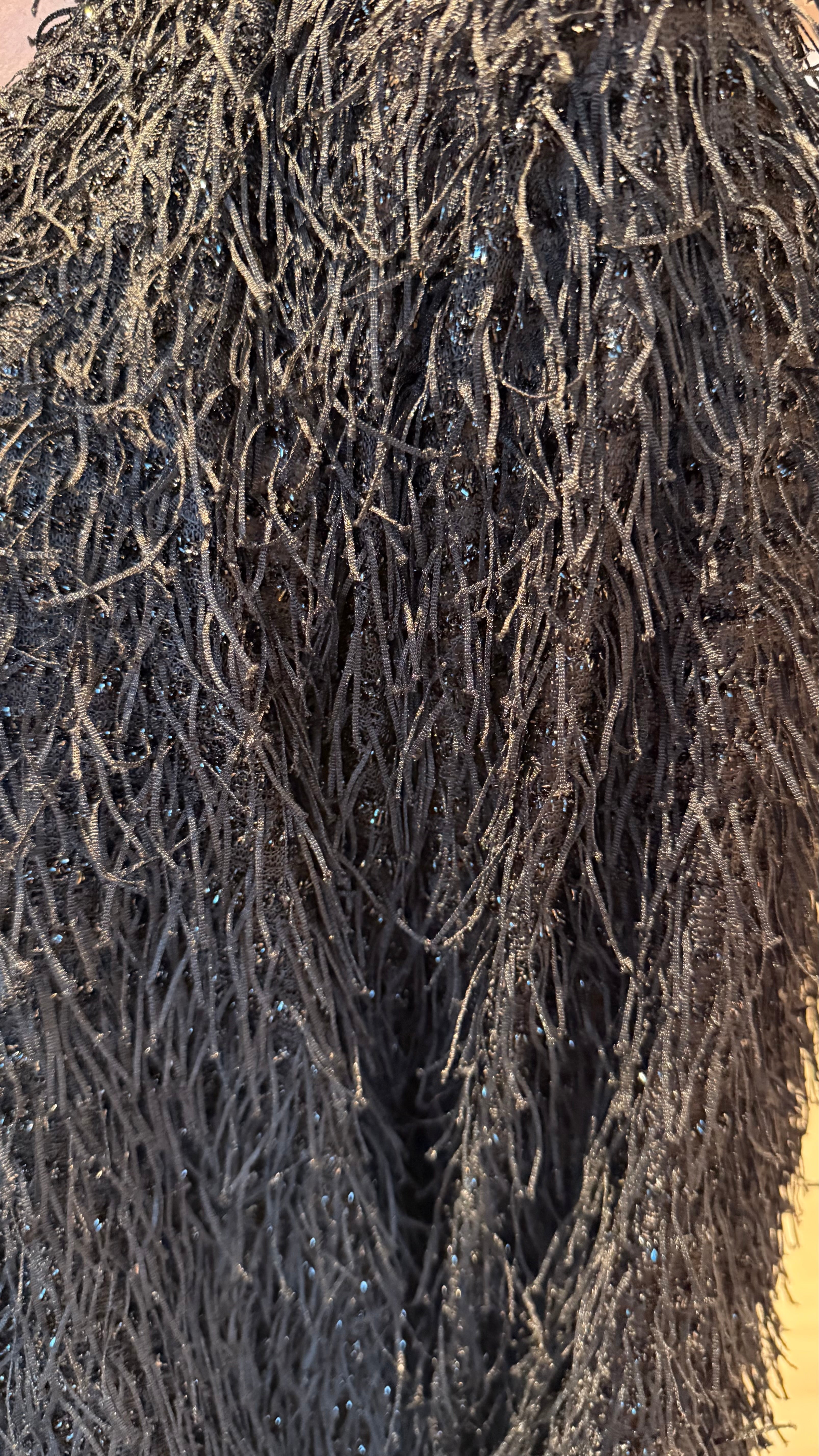 Sparilegur jakki með kögri