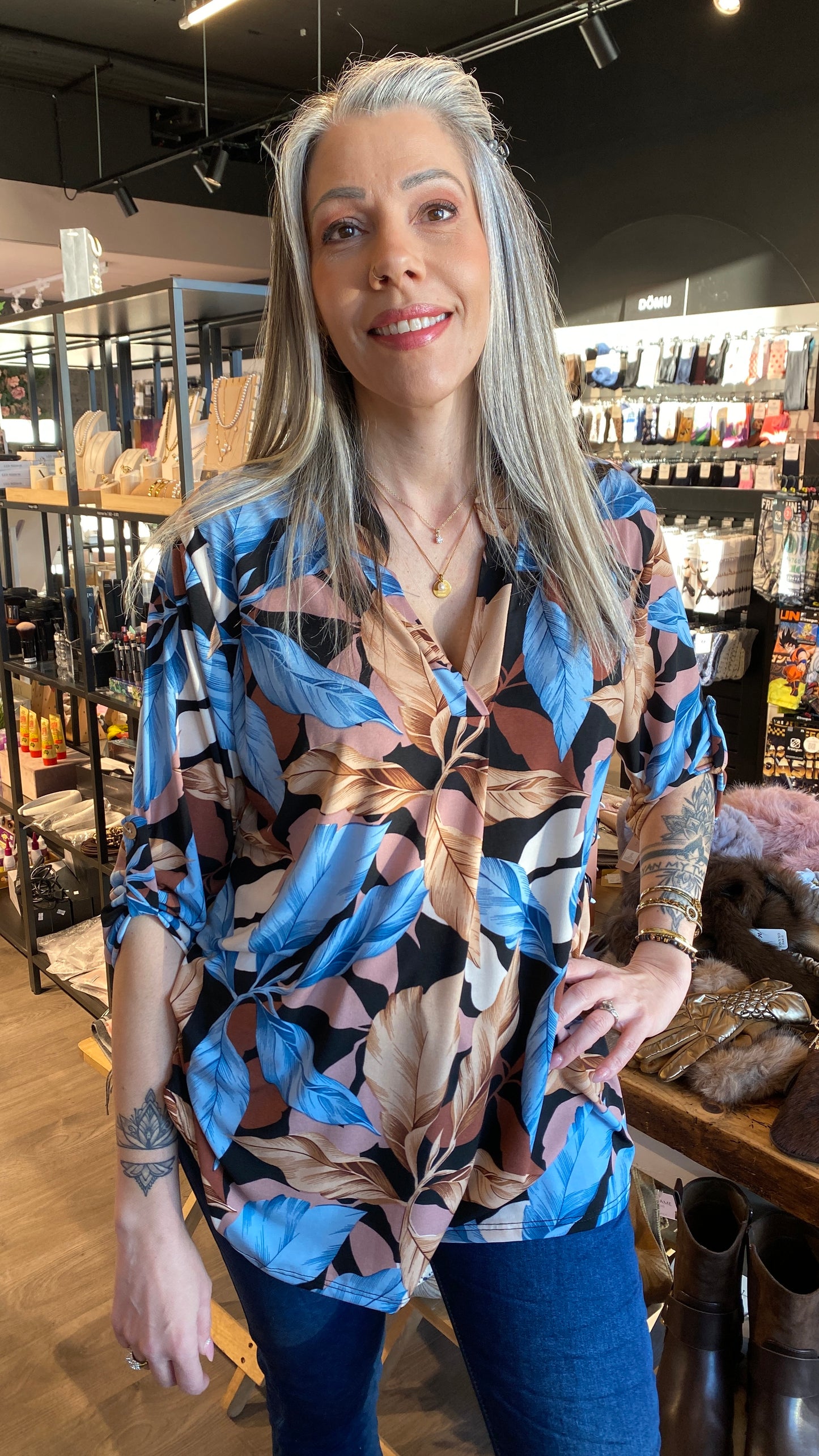 Mæju bolur munstraður