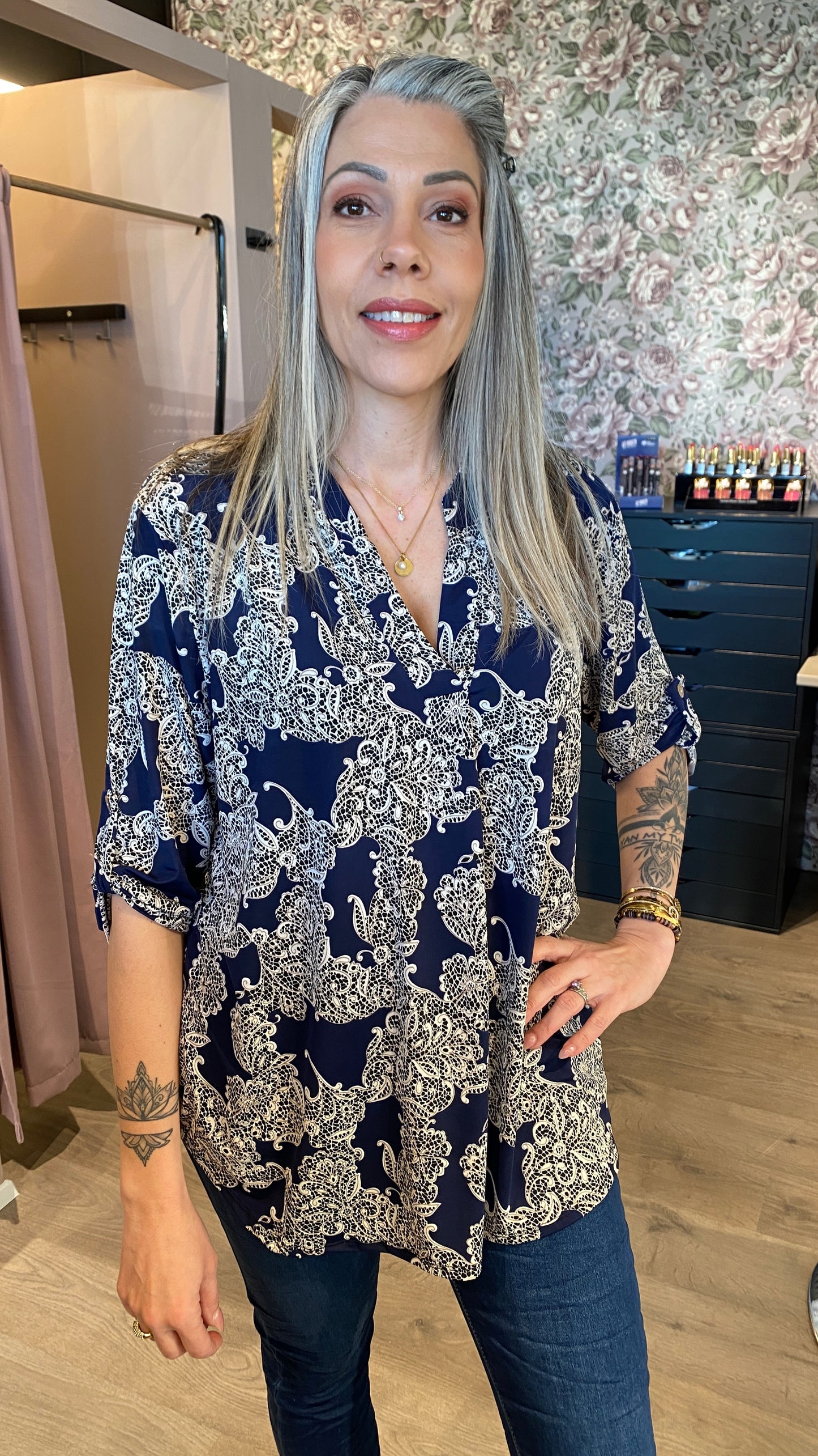 Mæju bolur munstraður