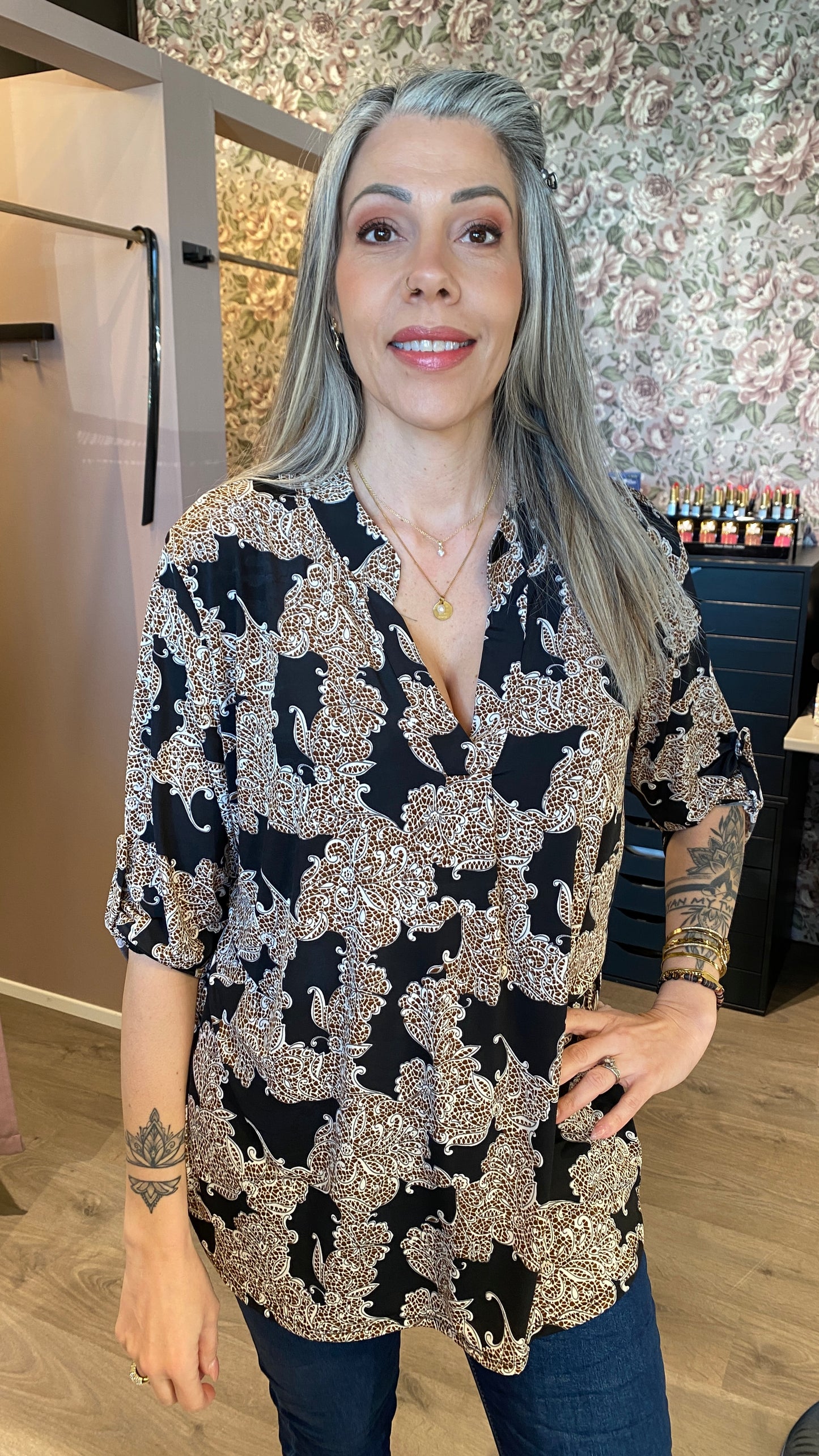 Mæju bolur munstraður