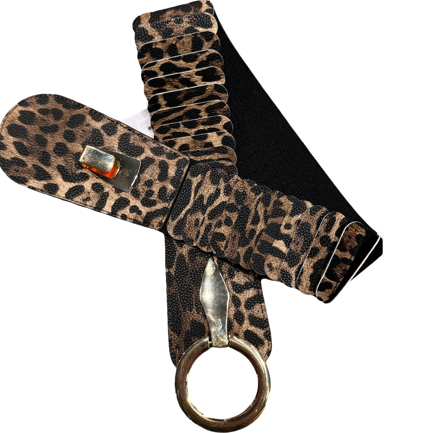 Teygju belti - pleður