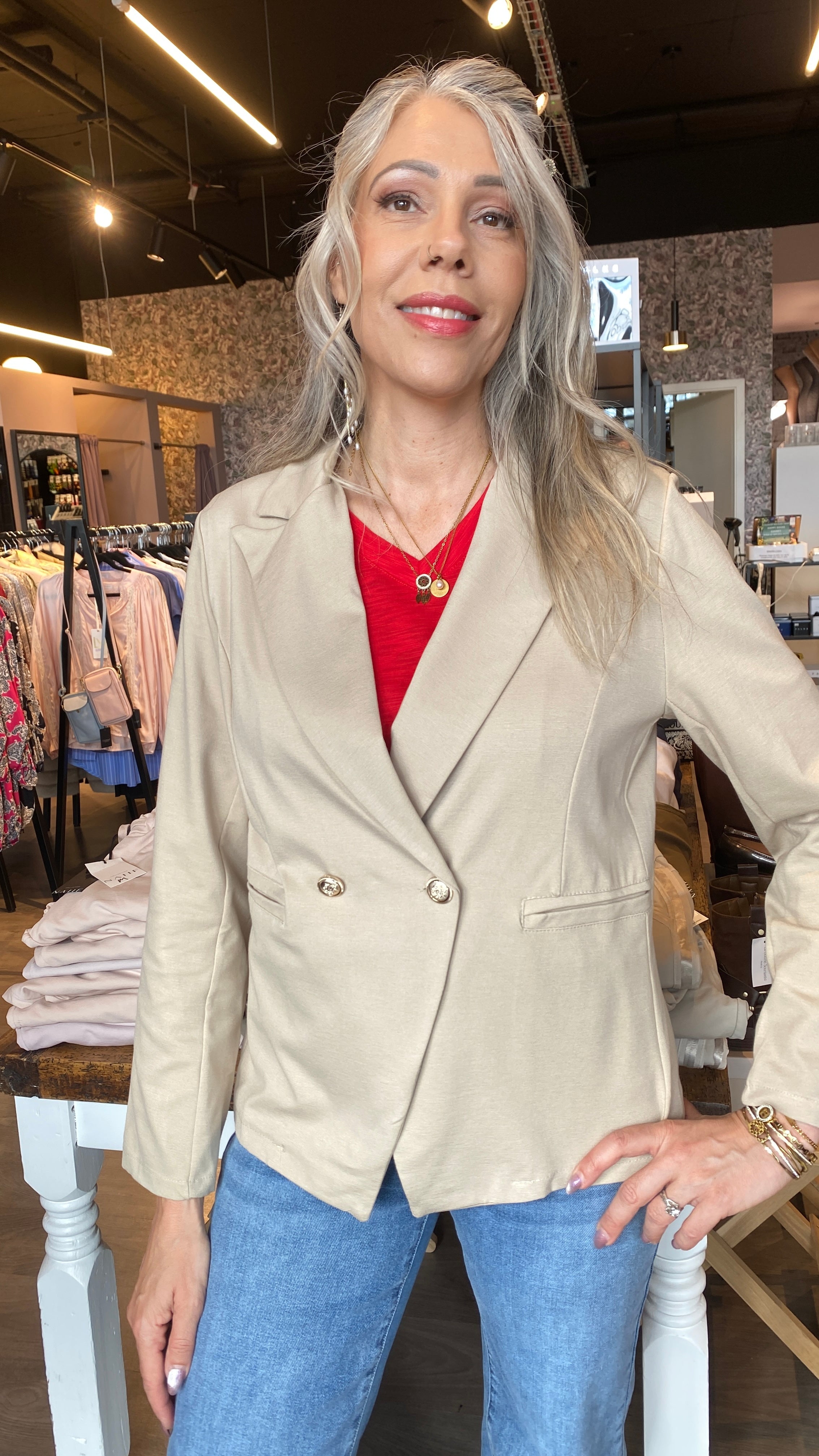 Marta tvíhnepptur jakki