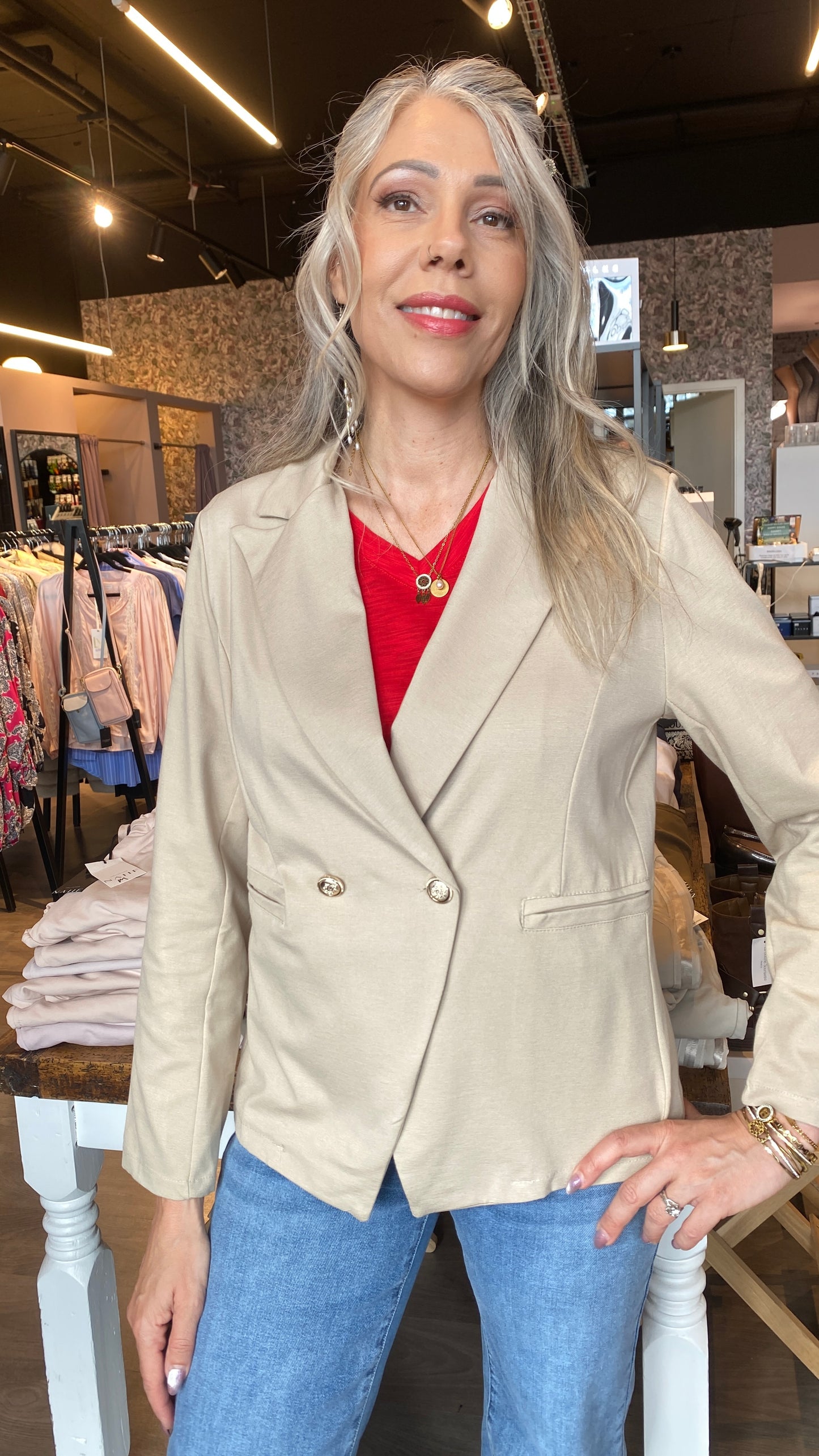 Marta tvíhnepptur jakki