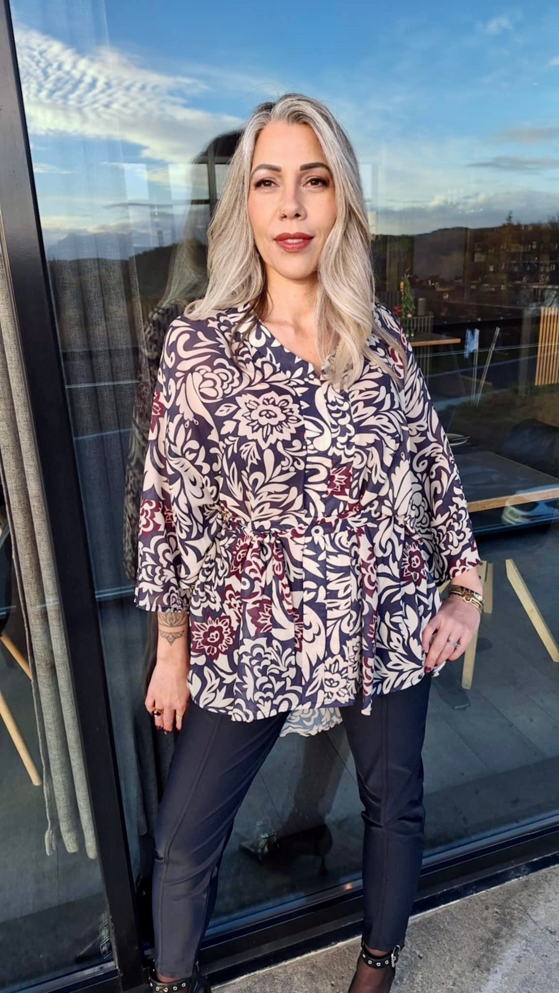 No Name Design - Shiffon blússa