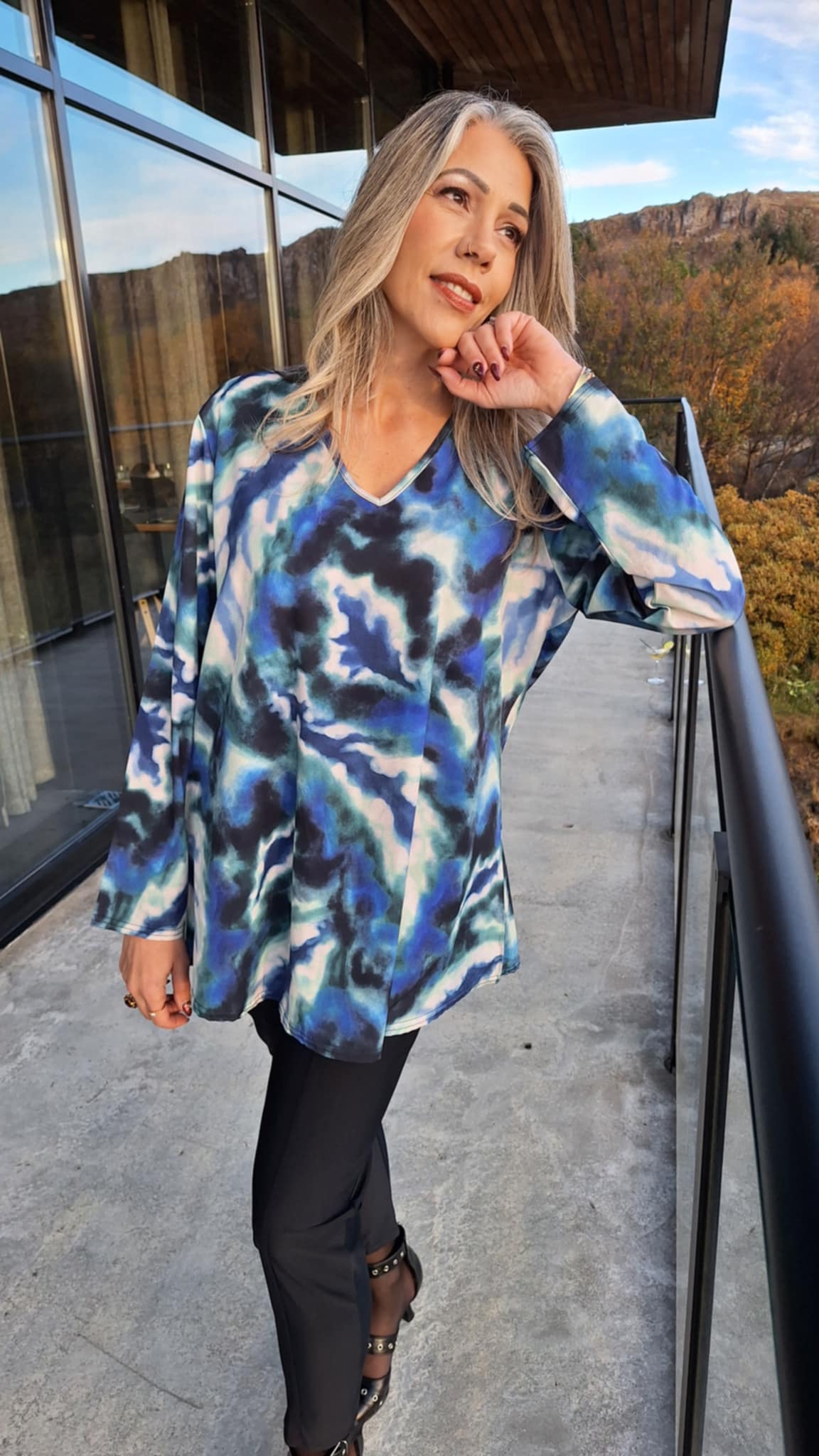 No Name Design - Norðurljósa blússa