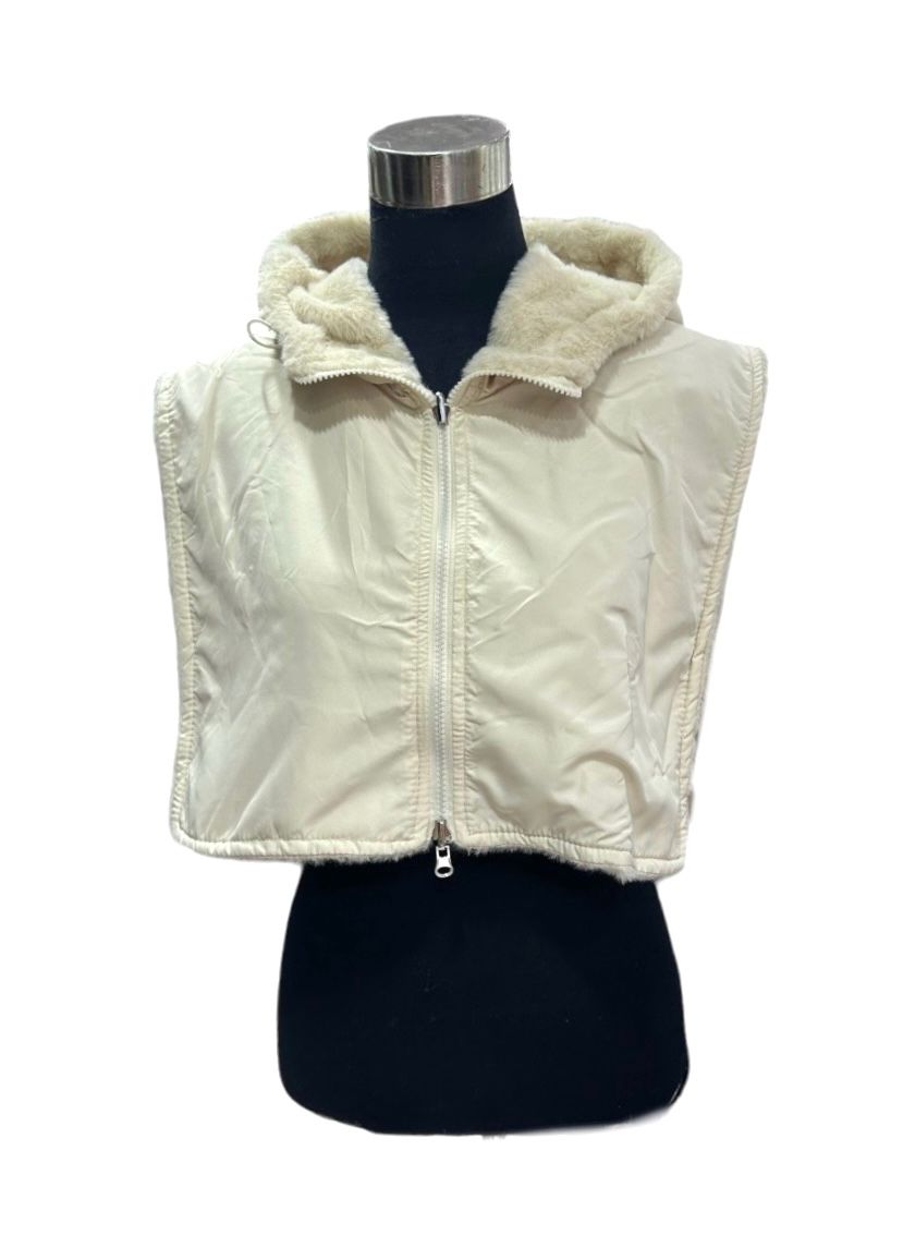 Loð kragi með hettu